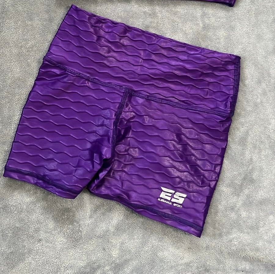 Textured Push Up Licra Short