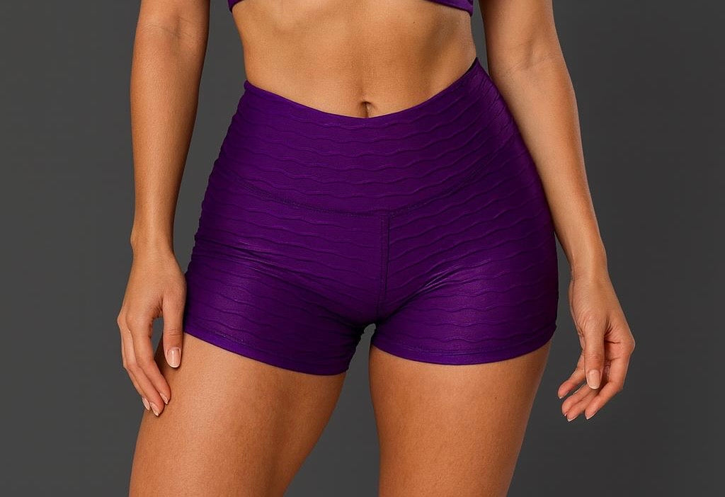 Textured Push Up Licra Short