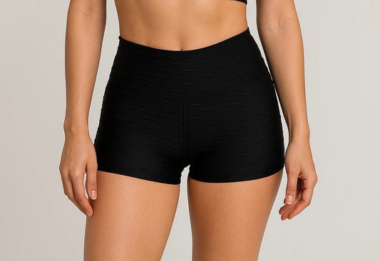 Textured Push Up Licra Short