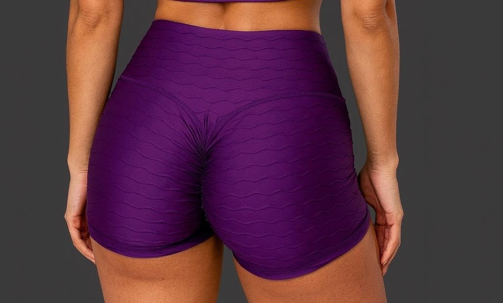 Textured Push Up Licra Short